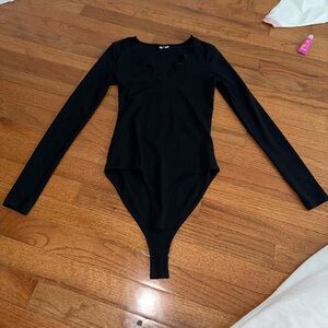 Black Long Sleeve womens One Piece